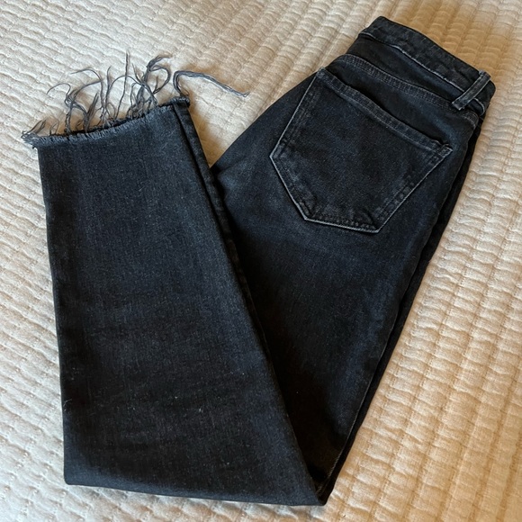 ZARA: straight leg black jeans [Size:4] - Picture 1 of 3